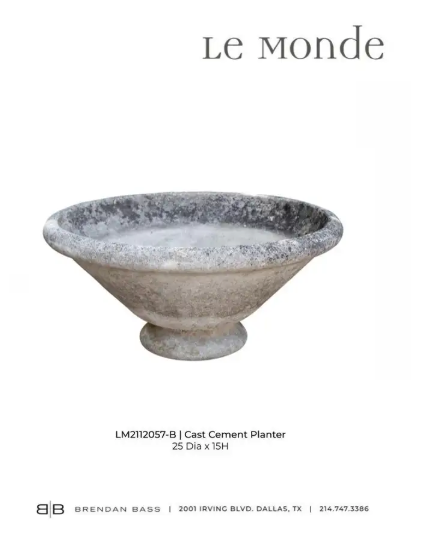 Cast Cement Decorative Planter