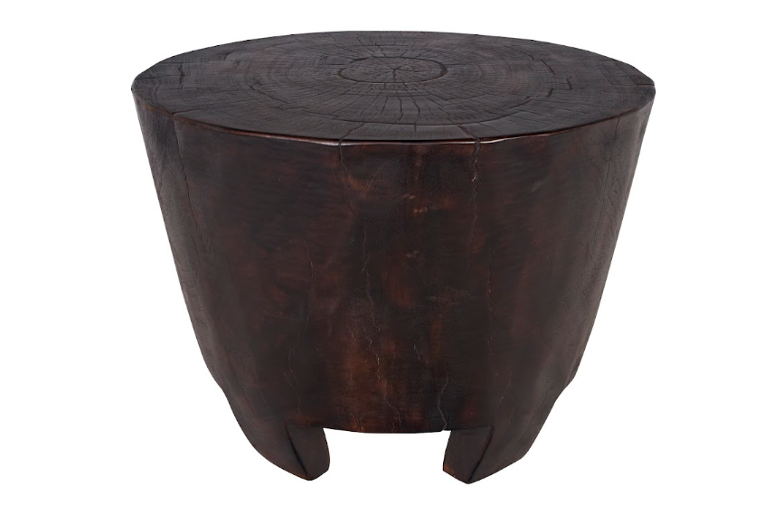 Ebonized Lychee Tapered Footed Size Table