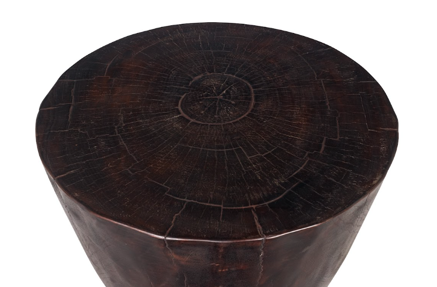 Ebonized Lychee Tapered Footed Size Table