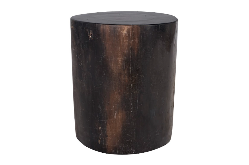 Petrified Onyx Solid Stone Side Table