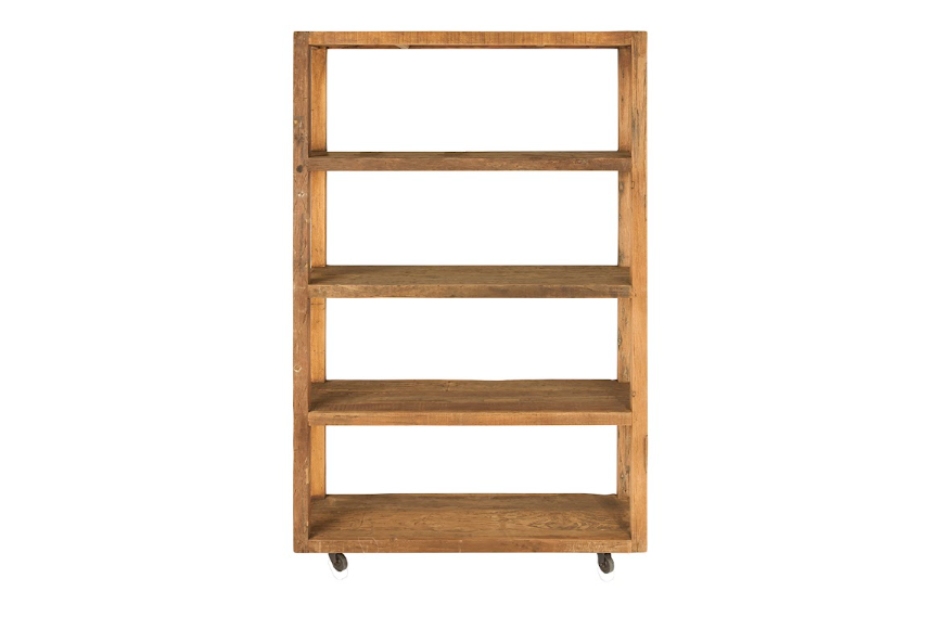 Reclaimed Wood Etagere on Casters