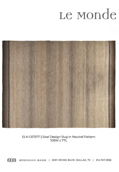 Sisal Design Rug in Natural Pattern