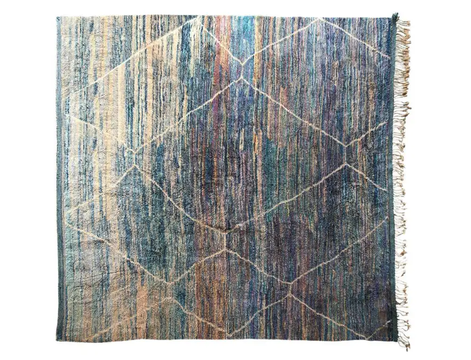 Moroccan Berber Rug in Cool Multi Tone Weave