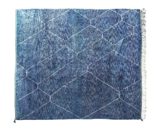 Moroccan Berber Rug in Cerlulean Weave