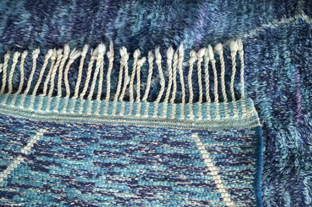 Moroccan Berber Rug in Cerlulean Weave