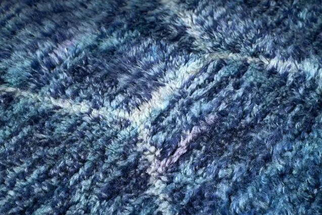 Moroccan Berber Rug in Cerlulean Weave