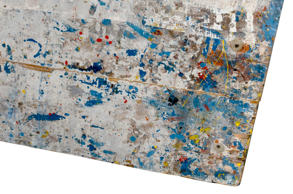 Pair of Paint Splatter Wall Panels with Epoxy Finish