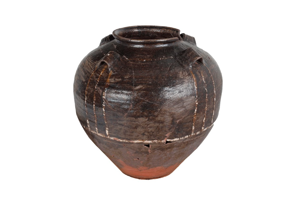 Monumental Cracked Chinese Oil Jar
