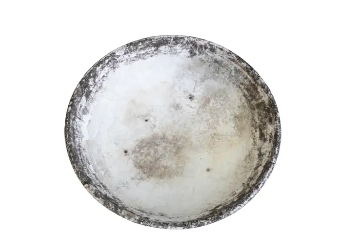 Vintage French Cast Cement Bowl