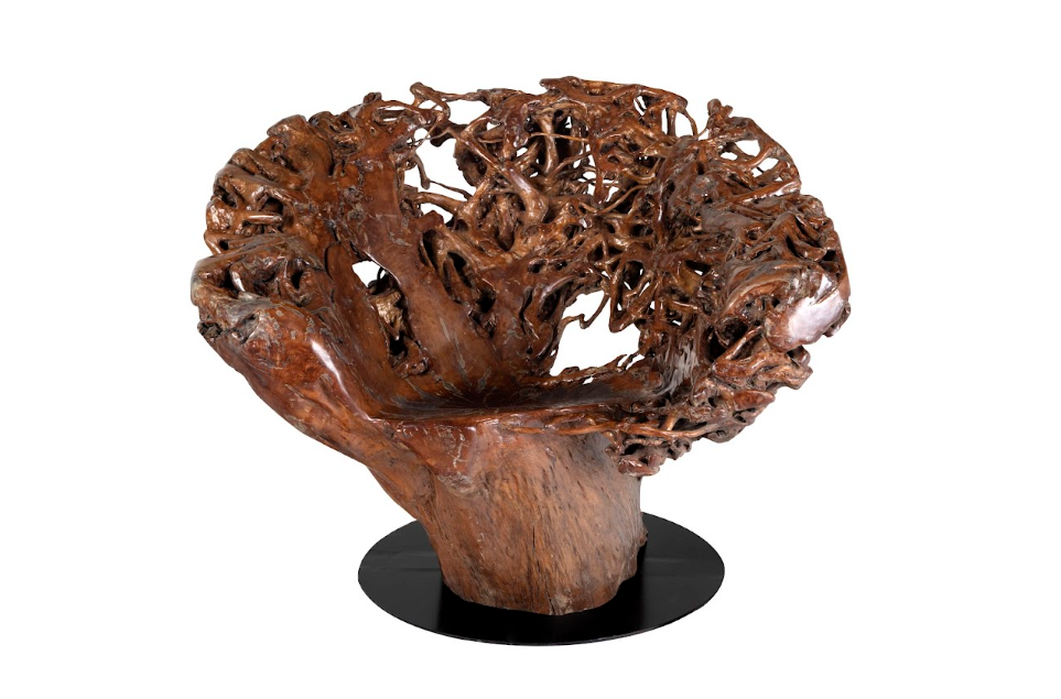 Massive Waxed Root Chair