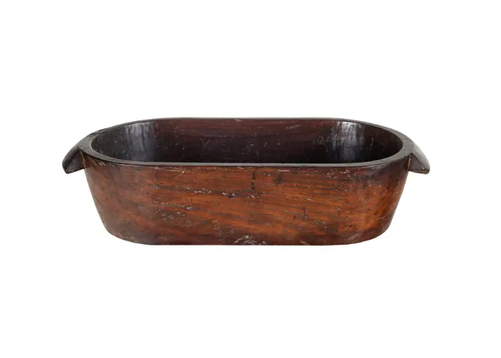 Ancient Hand Hewn Burlwood Bowl