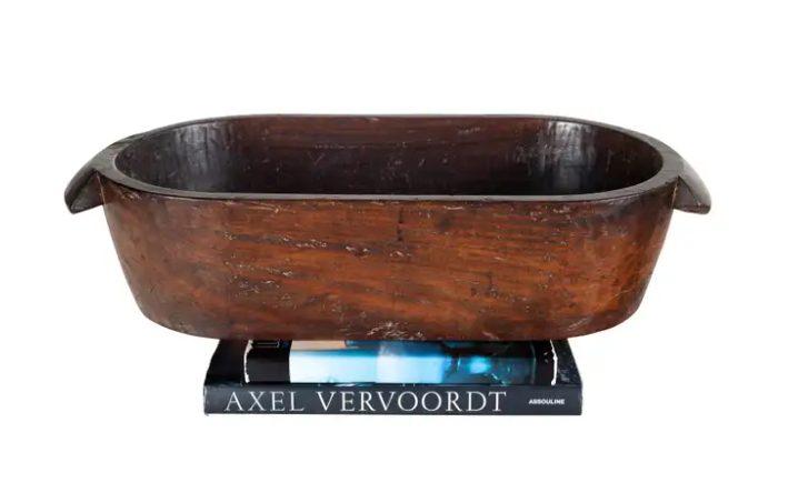 Ancient Hand Hewn Burlwood Bowl