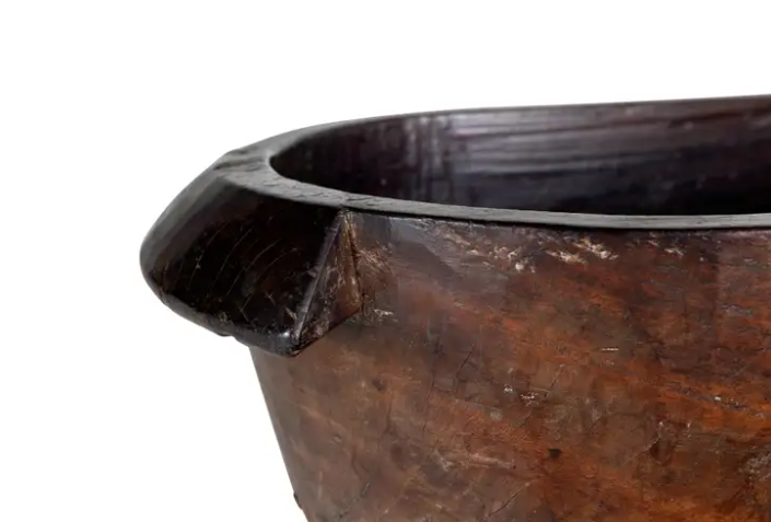 Ancient Hand Hewn Burlwood Bowl
