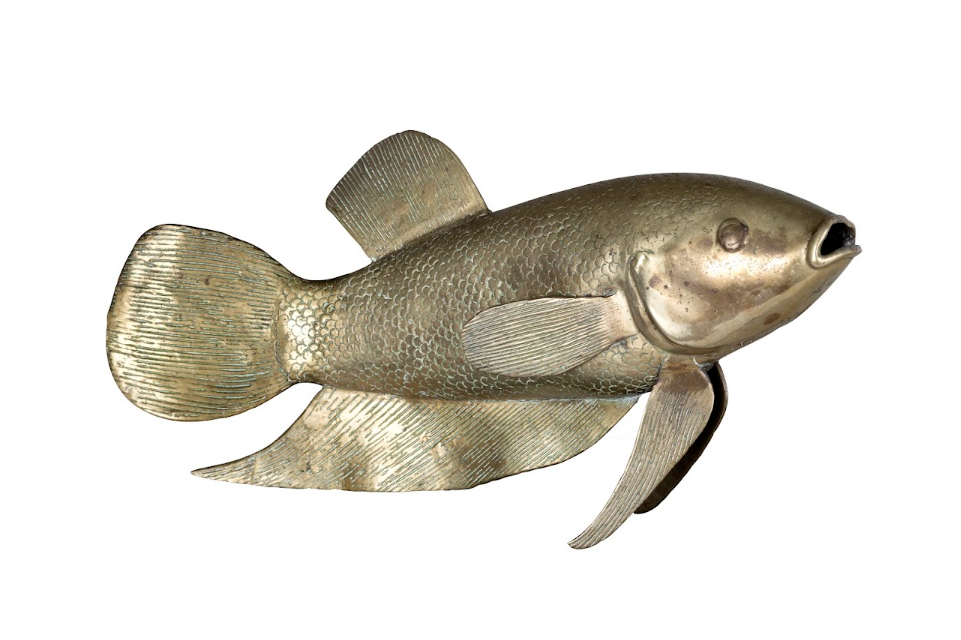 Japanese Heavy Brass Koi