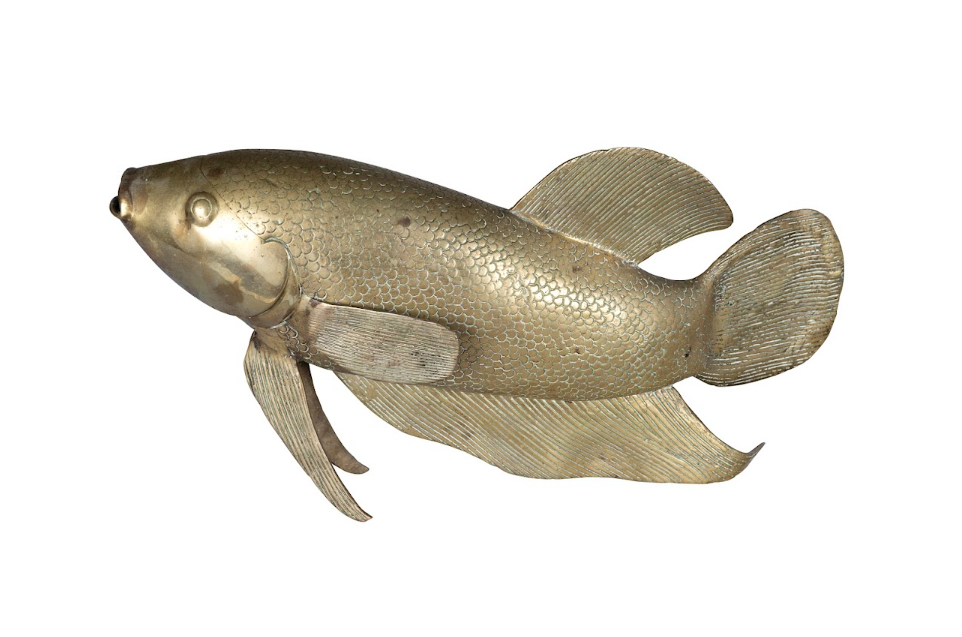 Japanese Heavy Brass Koi
