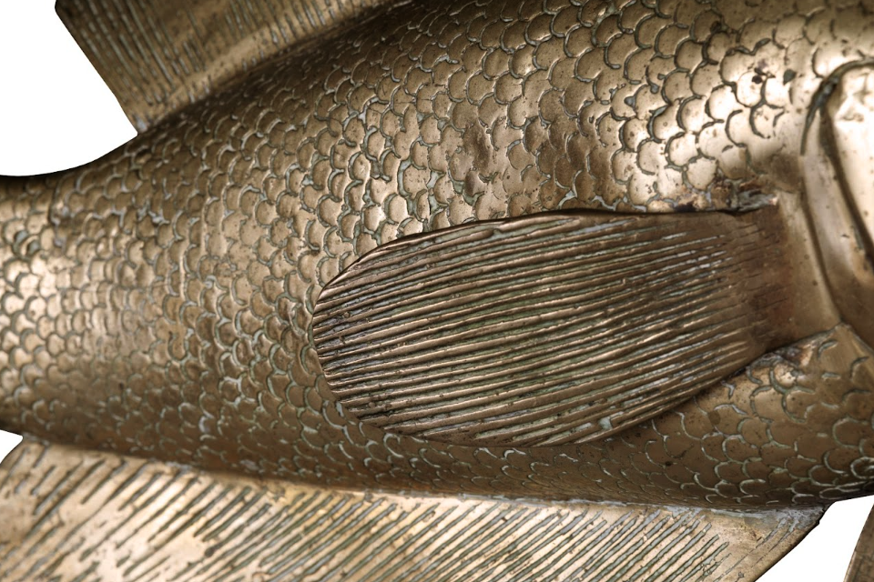 Japanese Heavy Brass Koi