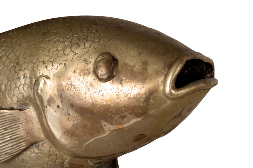 Japanese Heavy Brass Koi