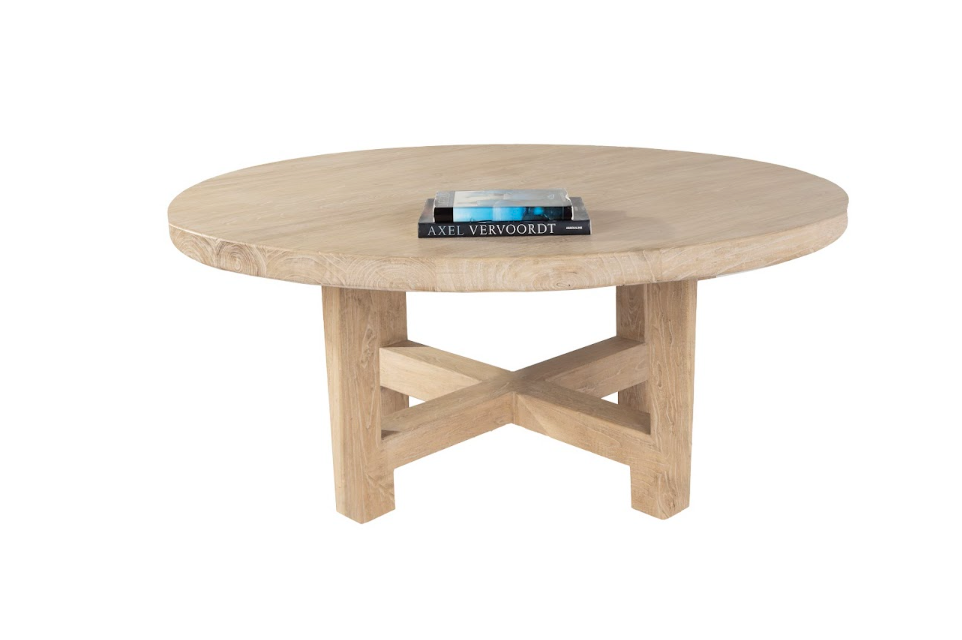 Architectural Dining Table Made from Reclaimed Elm