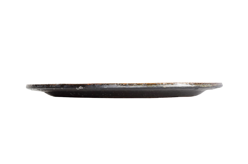 Debossed Large Glazed Terra Cotta Charger