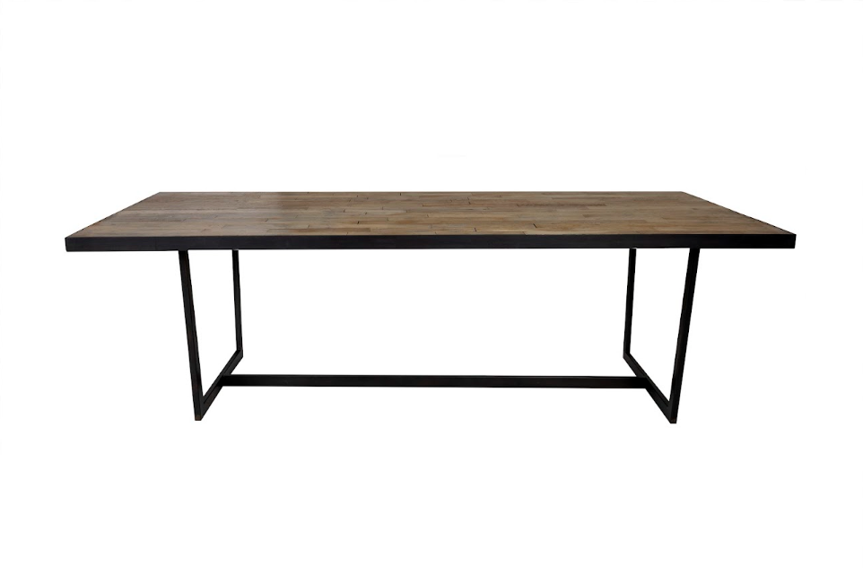 Monumental French Floor Board Dining Table