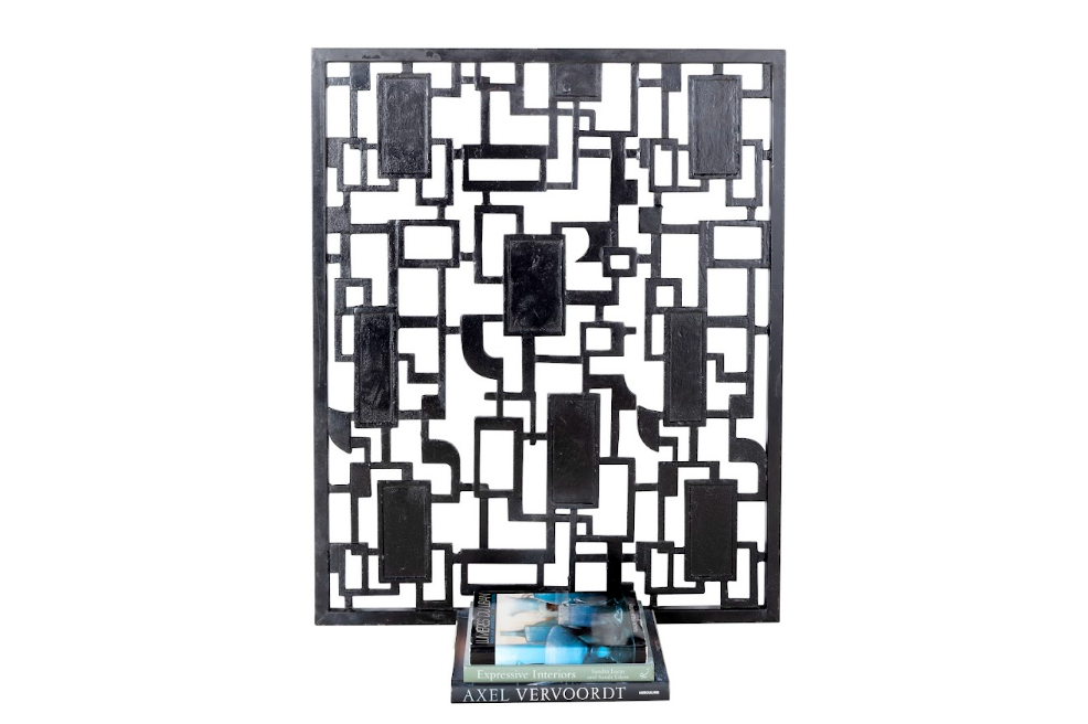 Geometric Black Iron Gate Wall Art