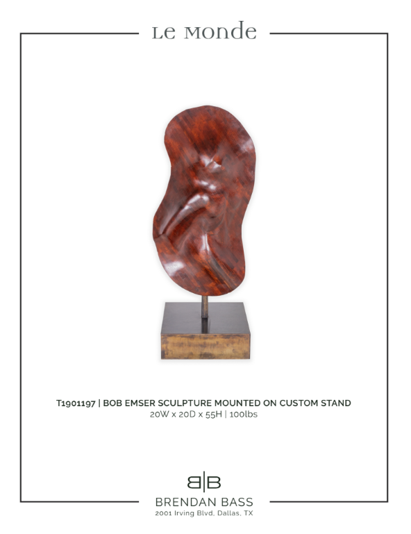 Sculpture Mounted on Custom Stand
