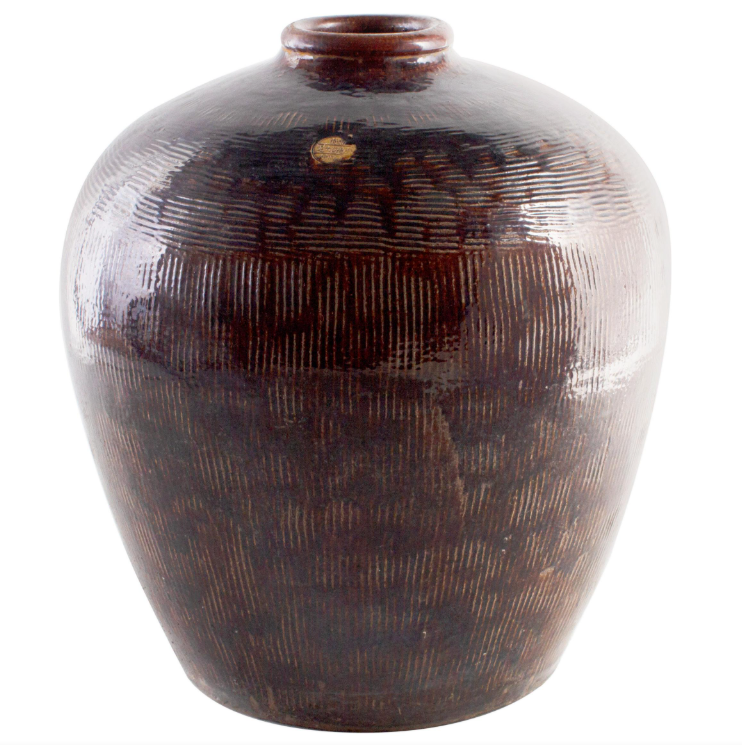 Antique Glazed Storage Jar