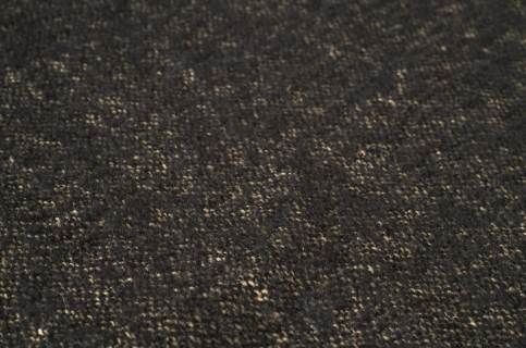 Black and Taupe Wool Throw
