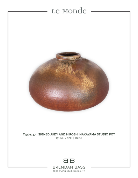 Judy and Hiroshi Nakayama Studio Pottery