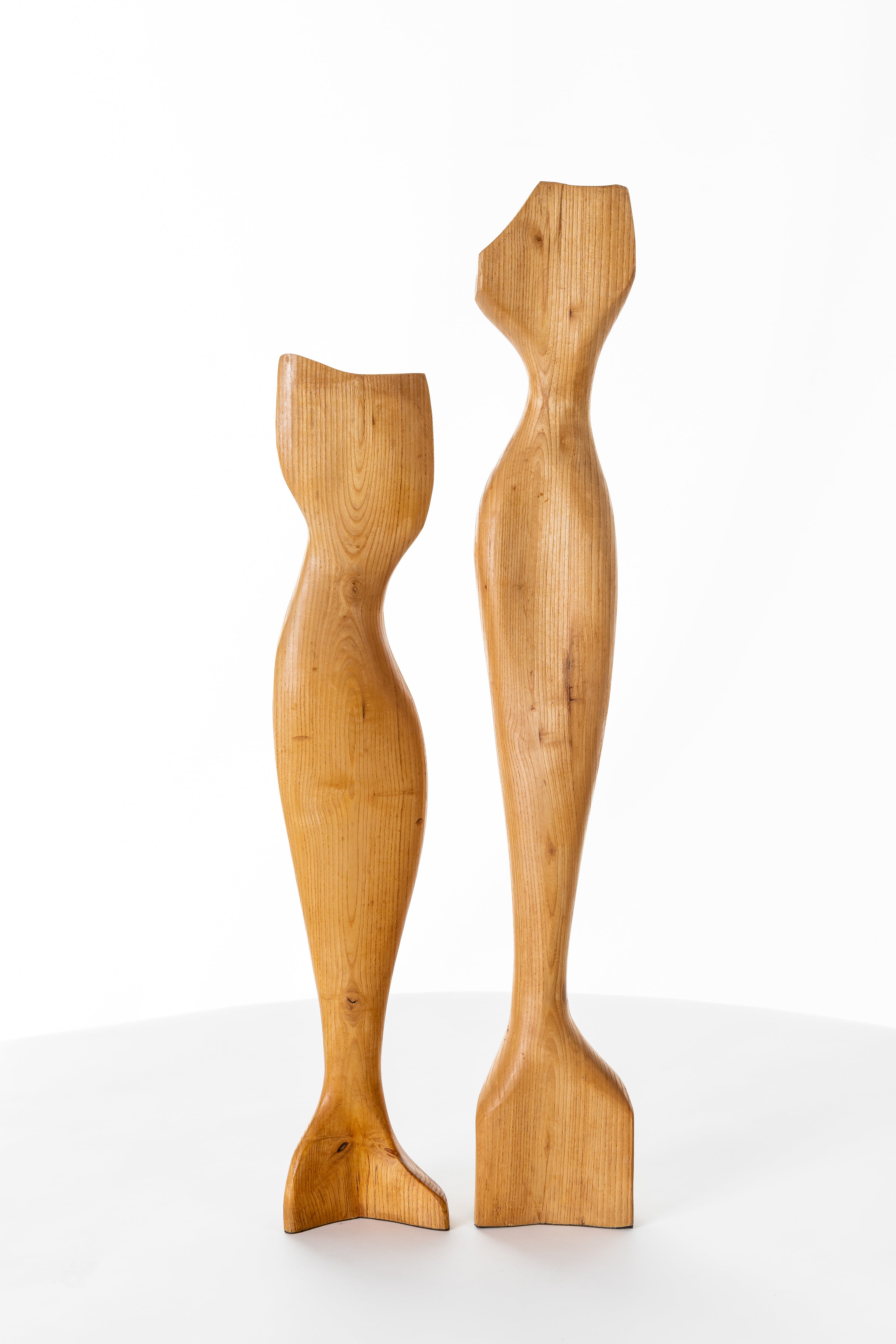 Pair of Wood Sculptures