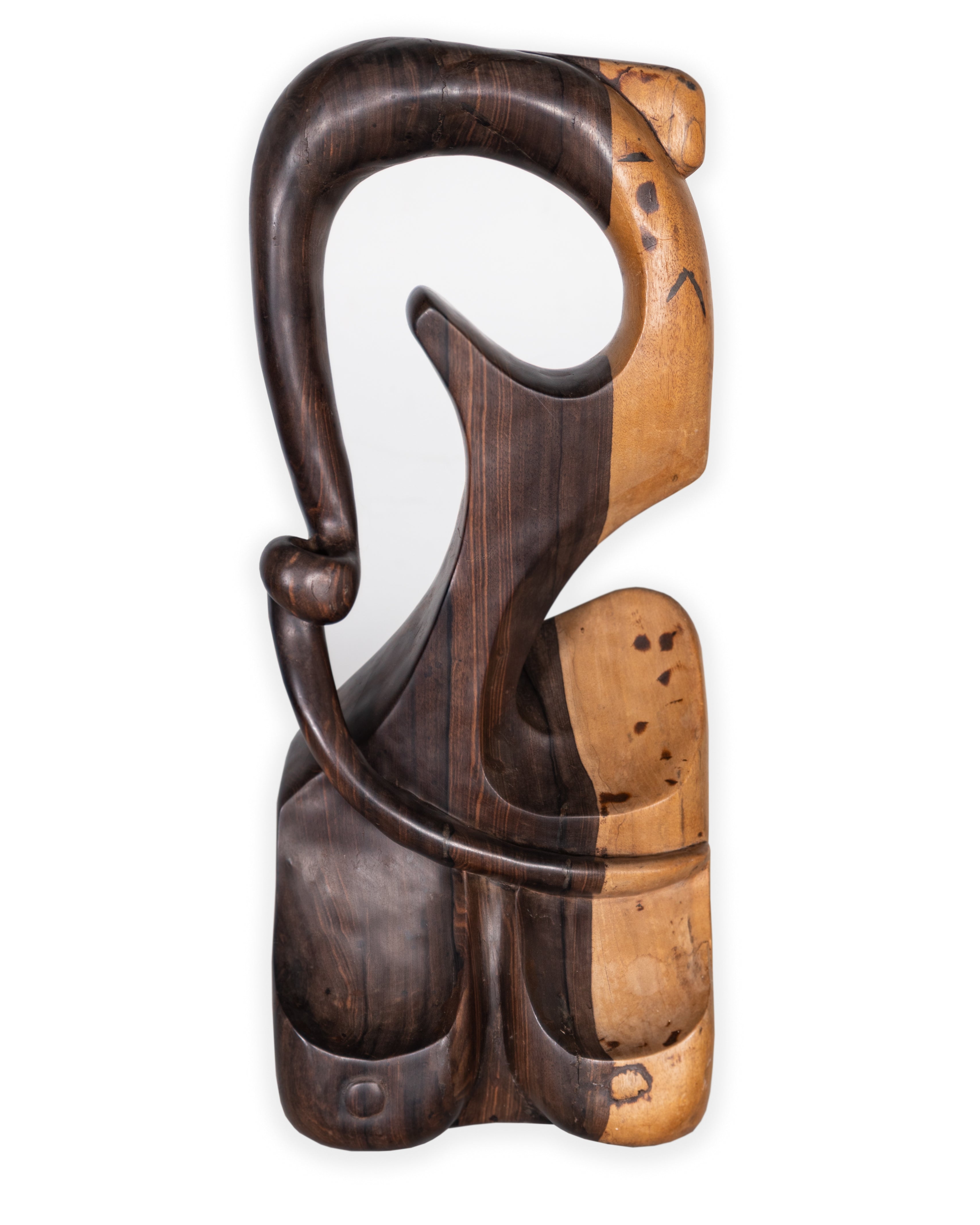 Carved Ebony Abstract Bust