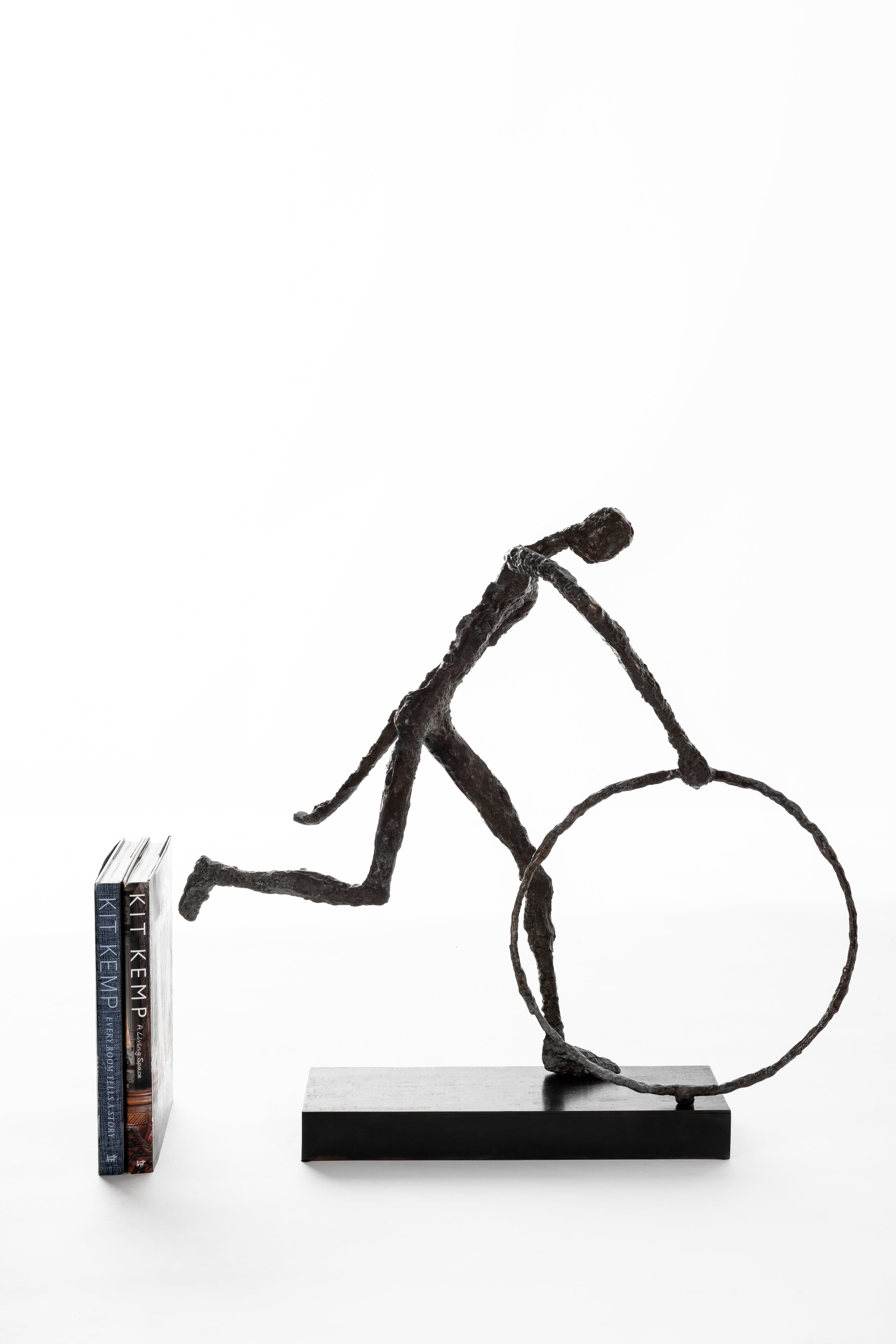 Brutalist Acrobat Figure on Modern Stand