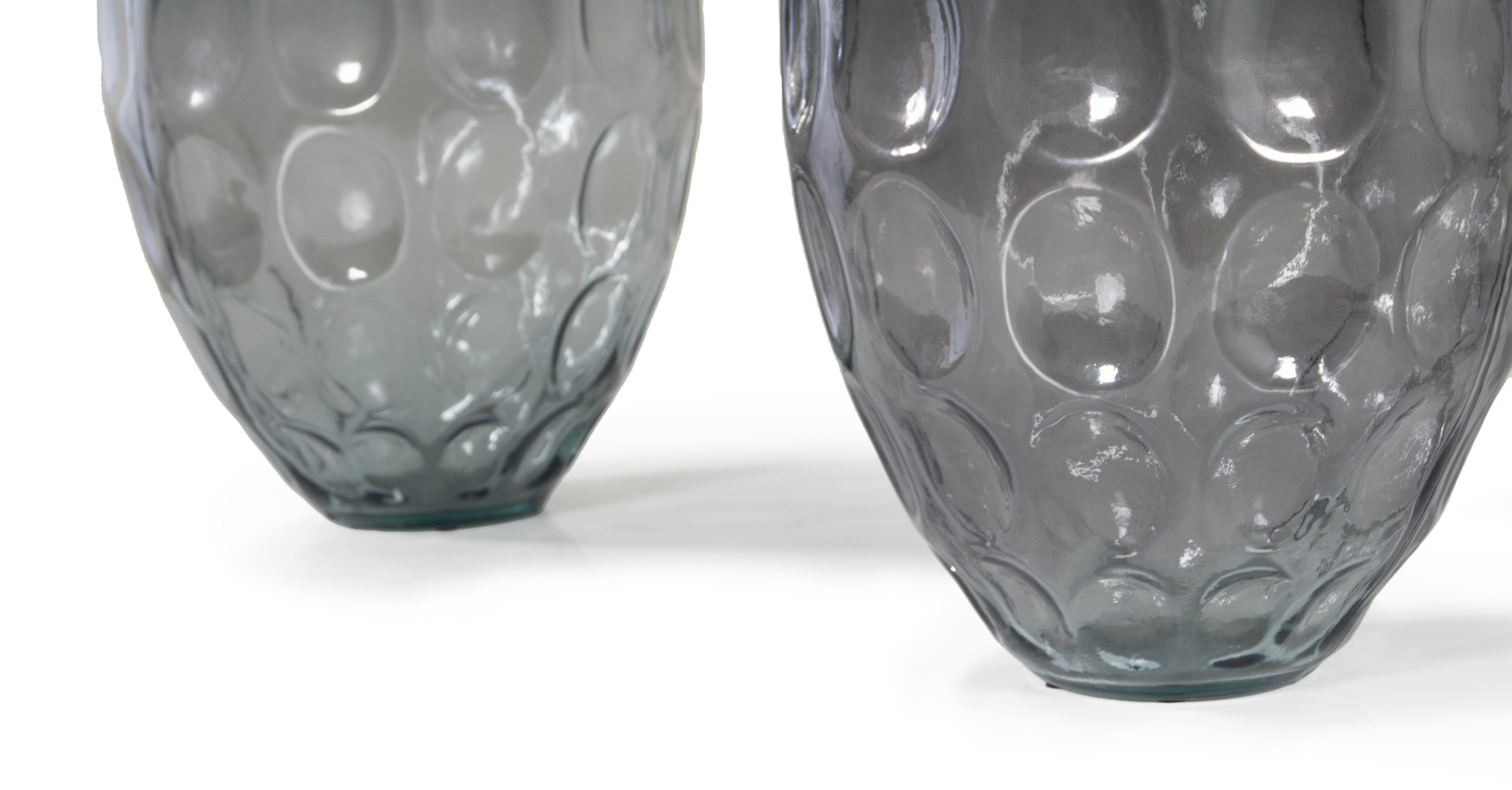 Monumental Pair of Pressed Glass Forms