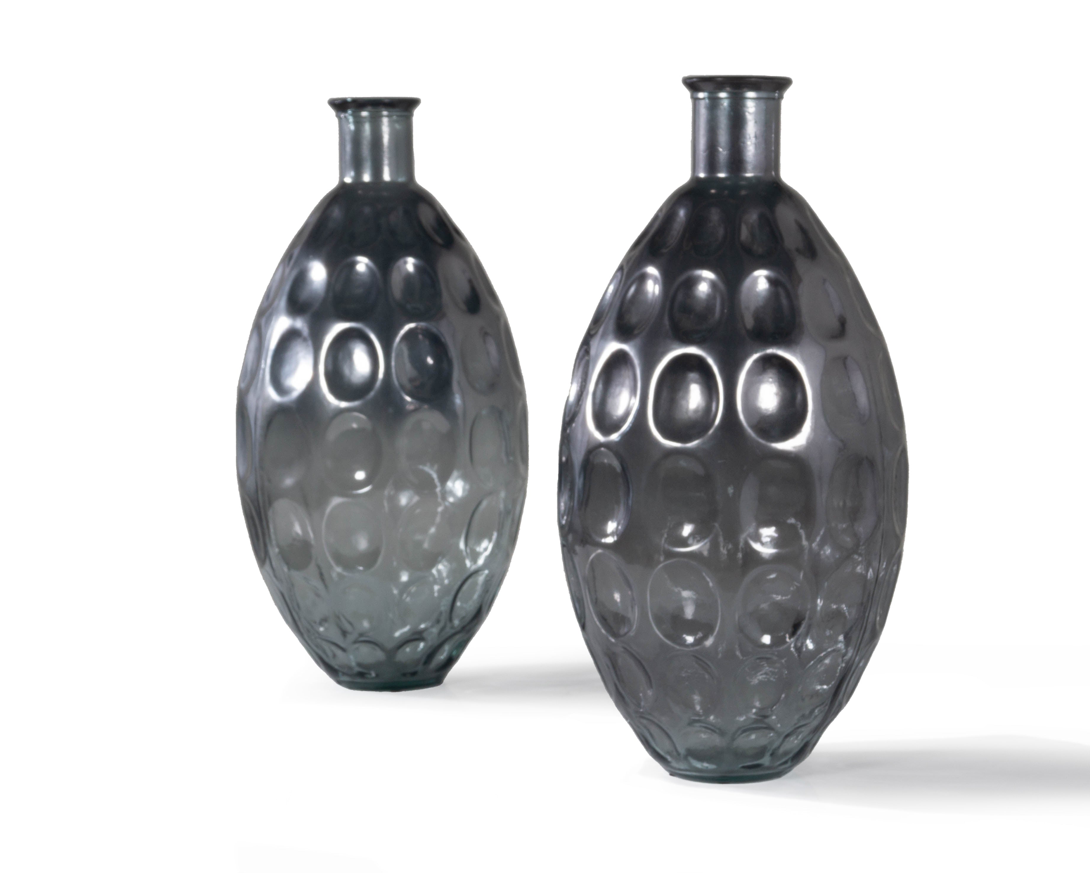 Monumental Pair of Pressed Glass Forms