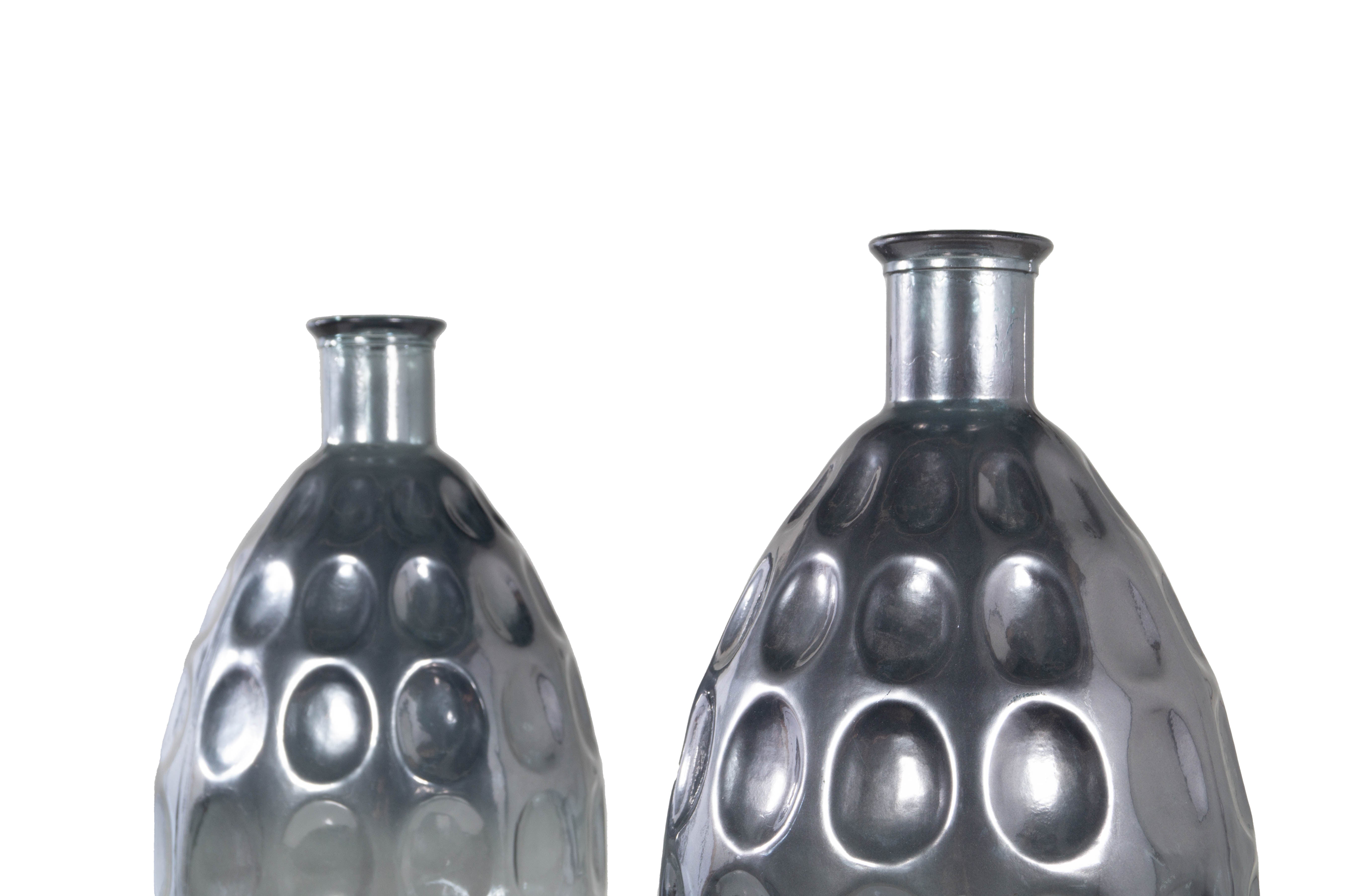 Monumental Pair of Pressed Glass Forms