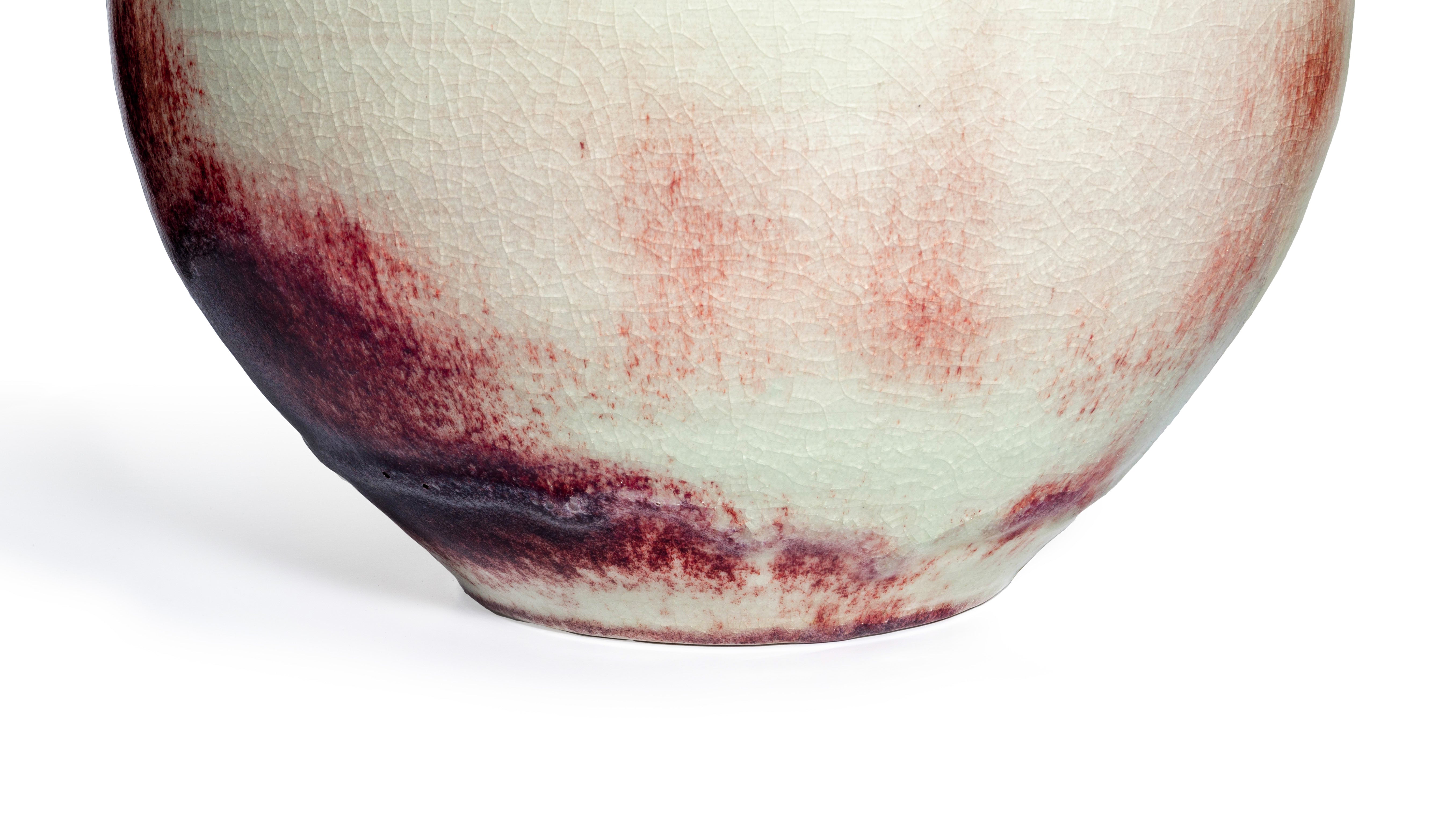 Signed John Takehara Oxblood Glazed Vase
