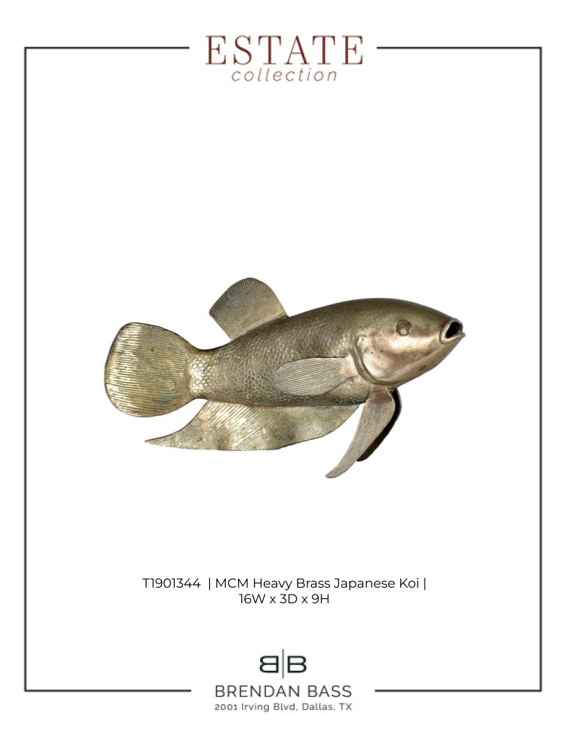 Japanese Heavy Brass Koi