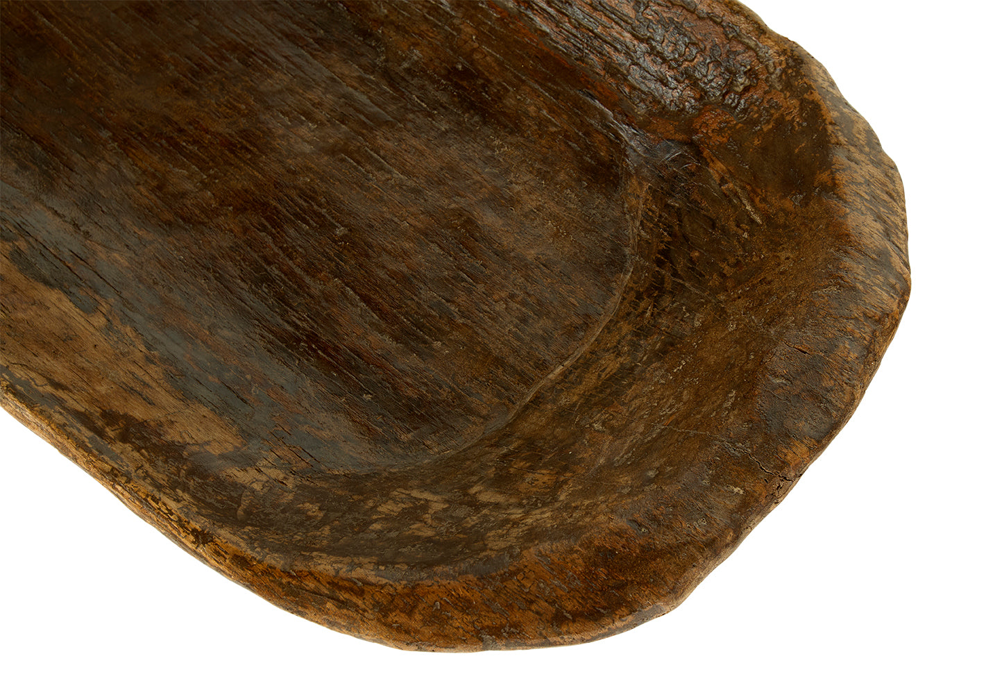 Wood Hand Hewn Trough