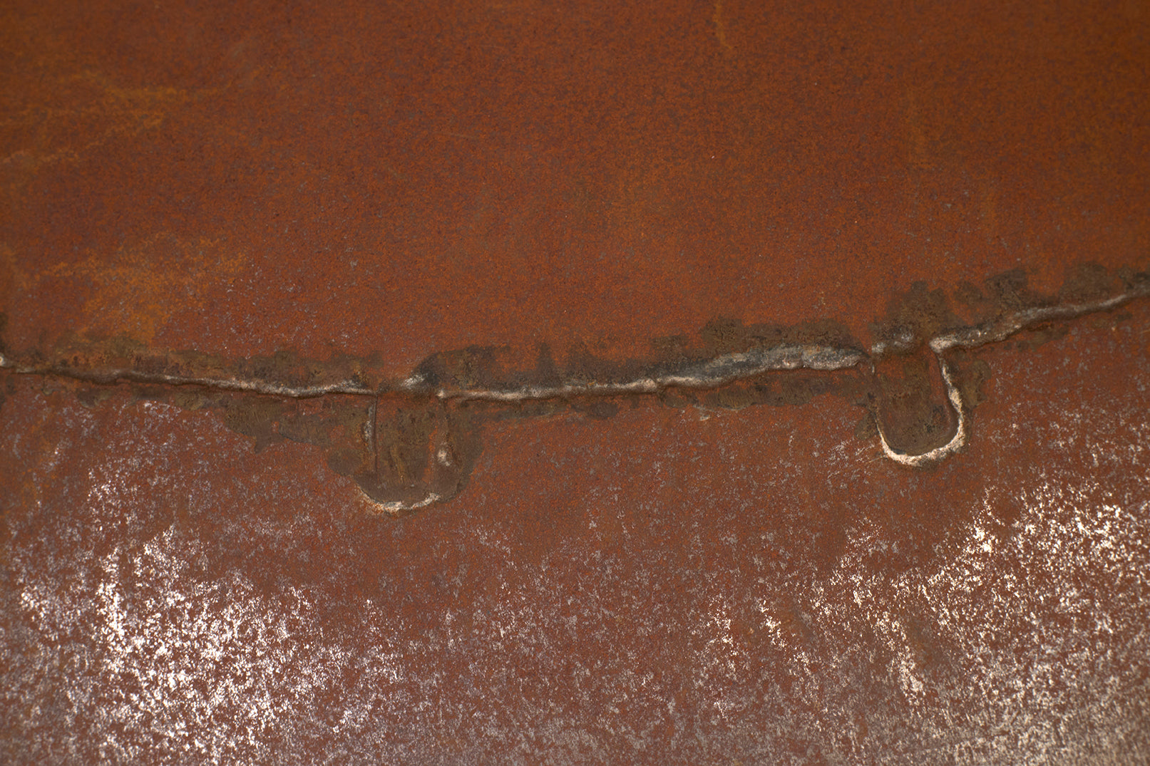 Pair of Riveted Iron Floor Vases