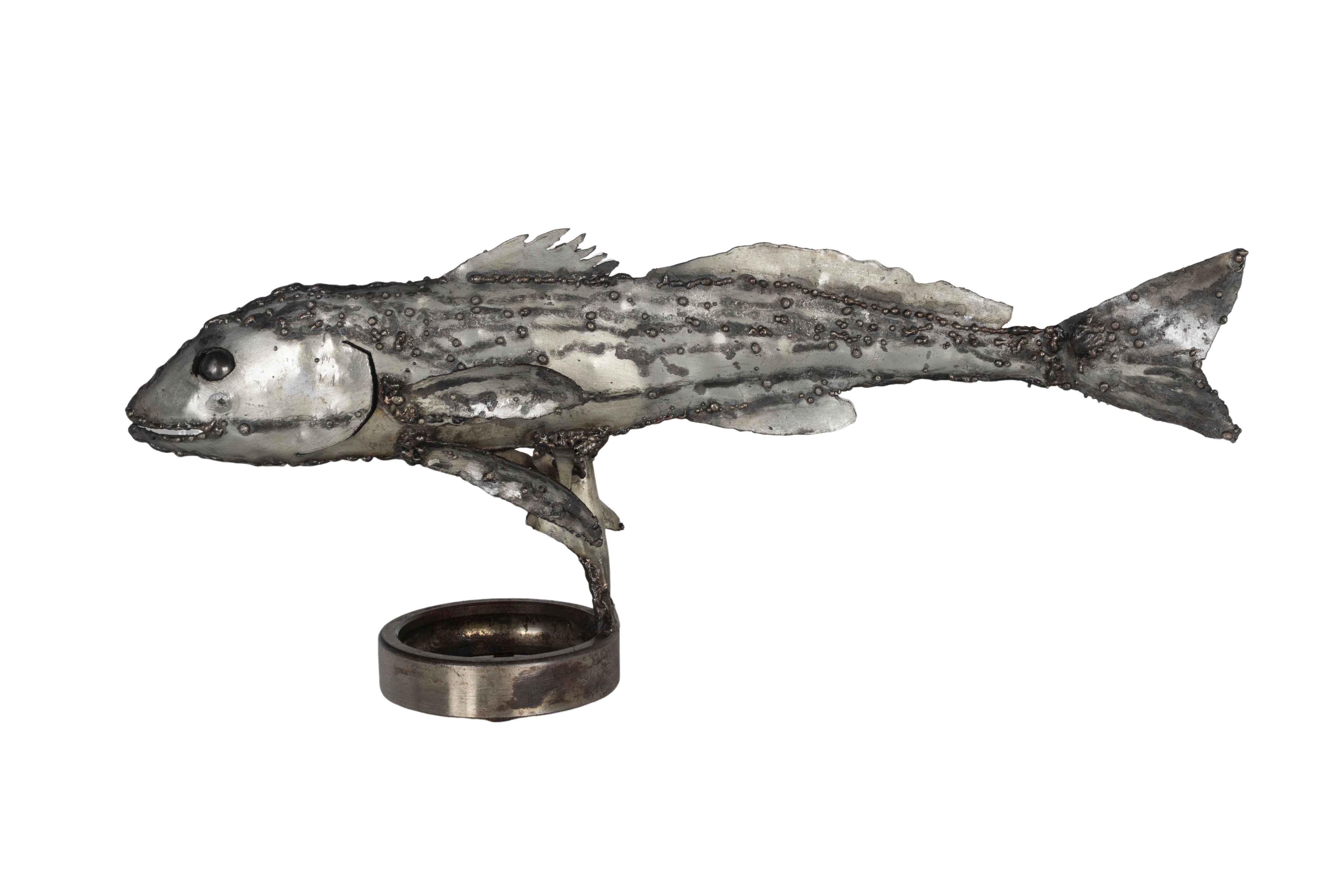 Brutalist Fish Sculpture