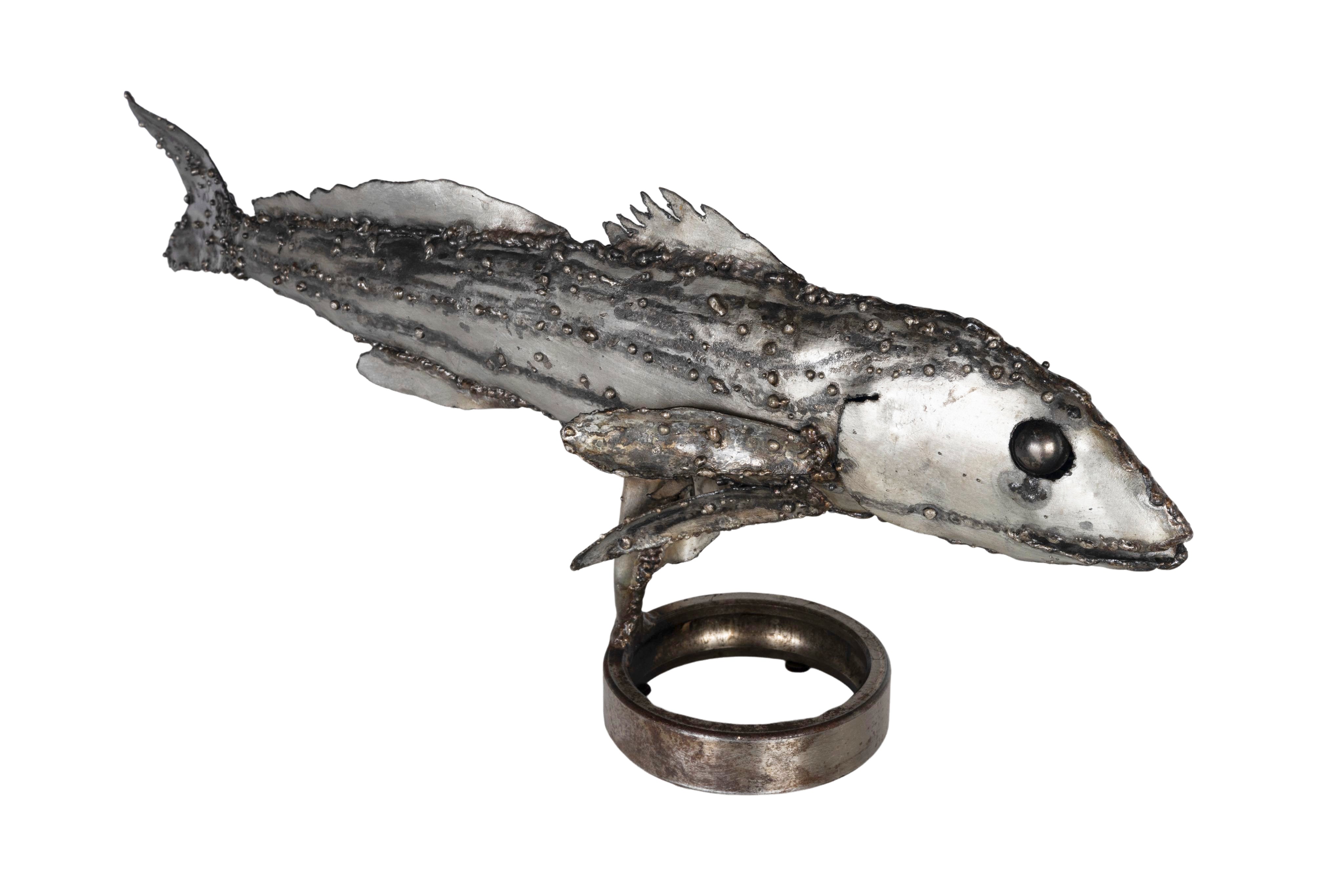 Brutalist Fish Sculpture
