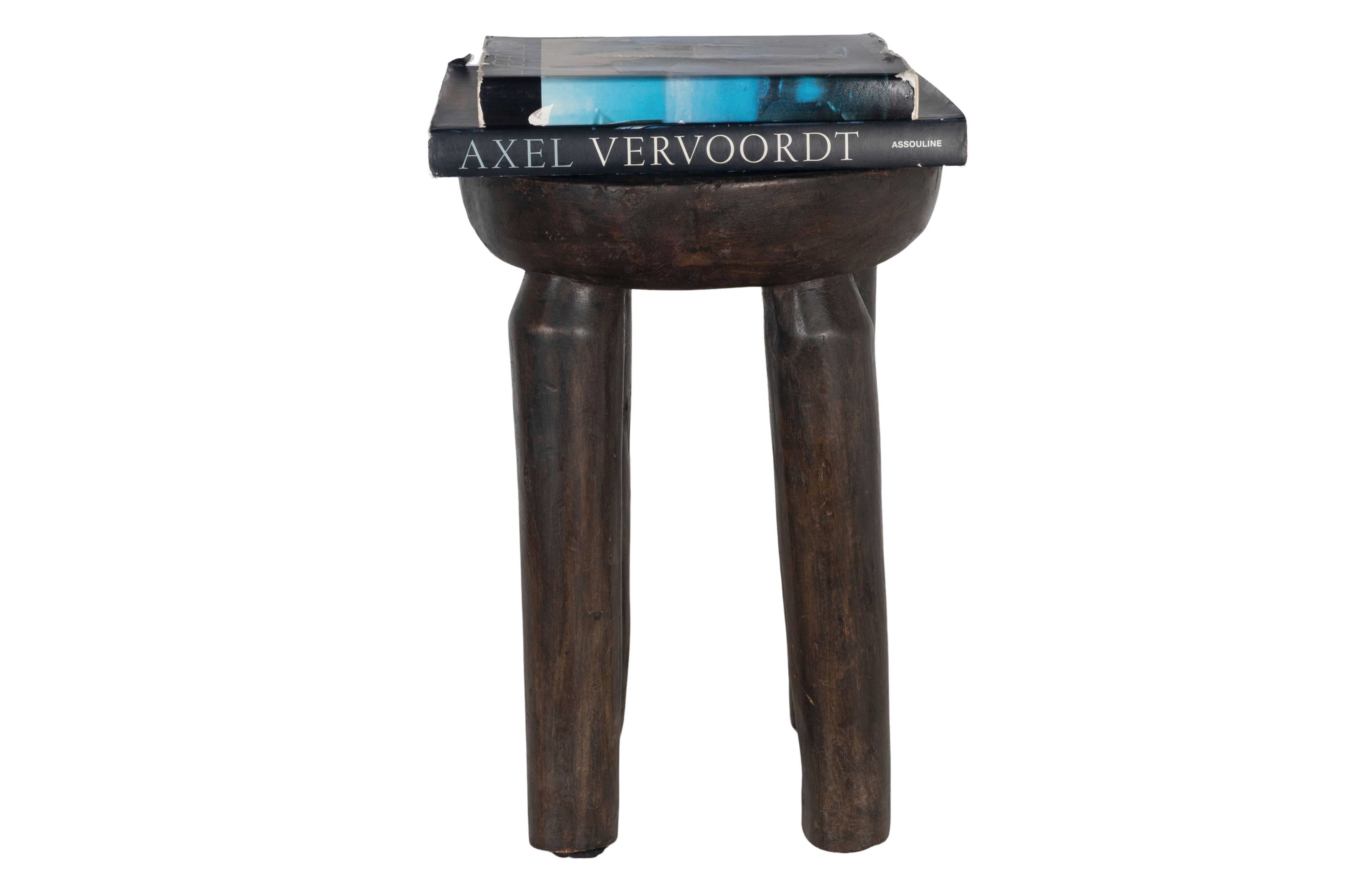 West African Carved Wood Stool