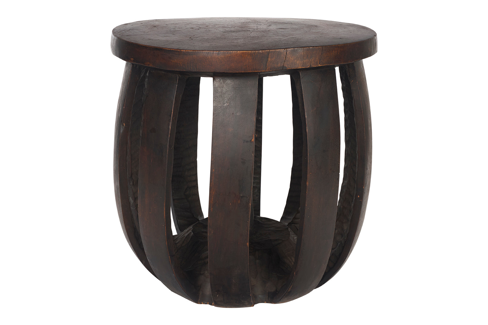 West African Carved Wood Stool