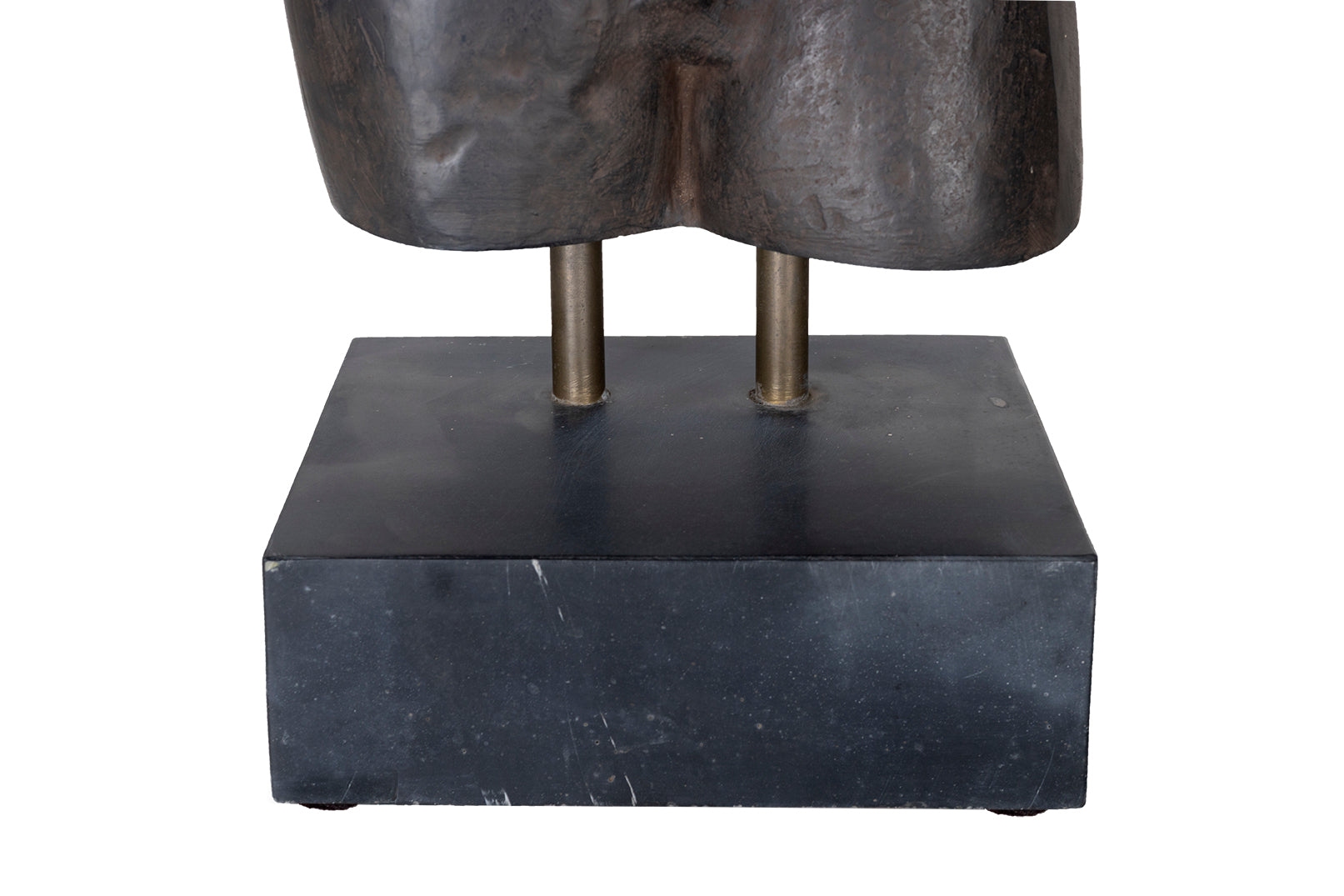 Cast Iron Male Torso on Mount