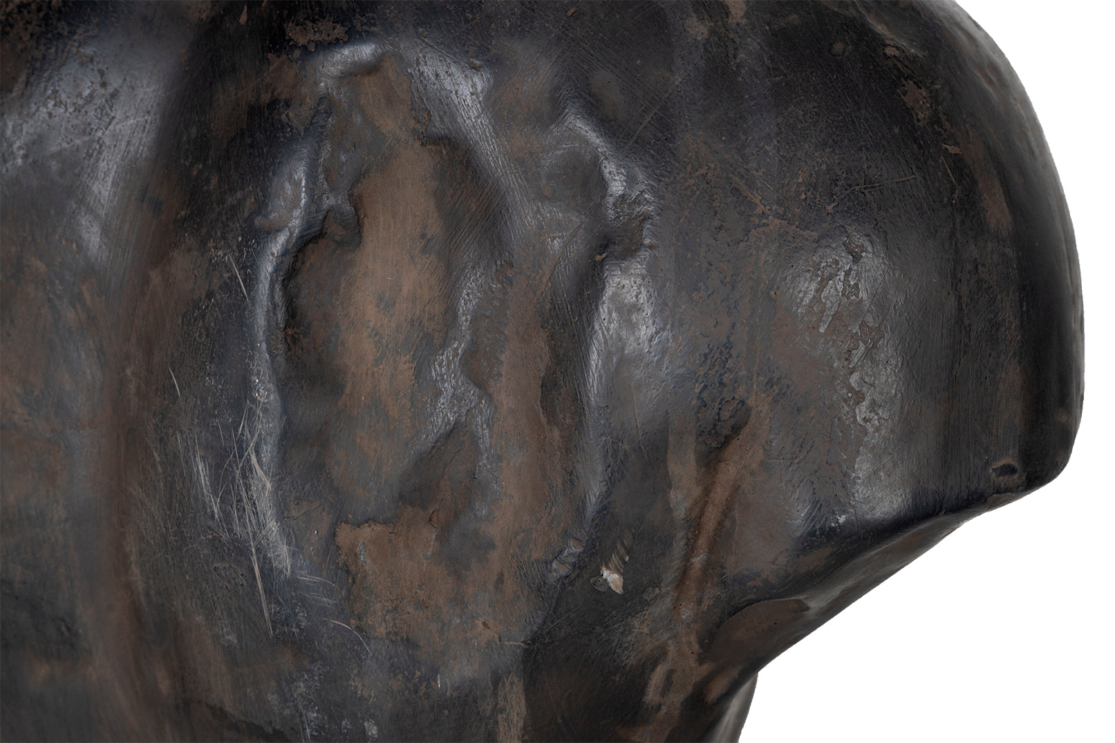 Cast Iron Male Torso on Mount
