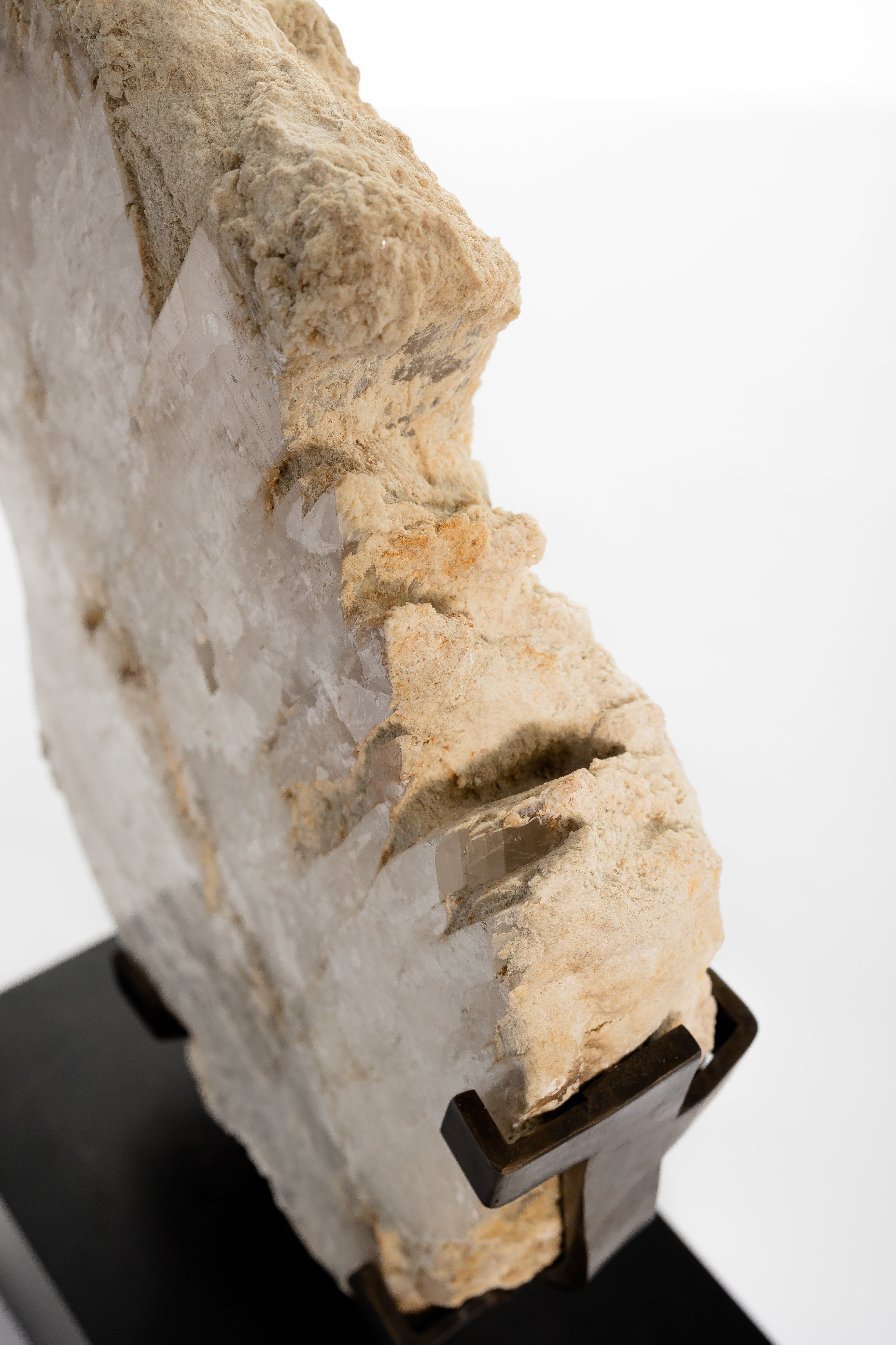 Selenite Sculpture on Museum Mount