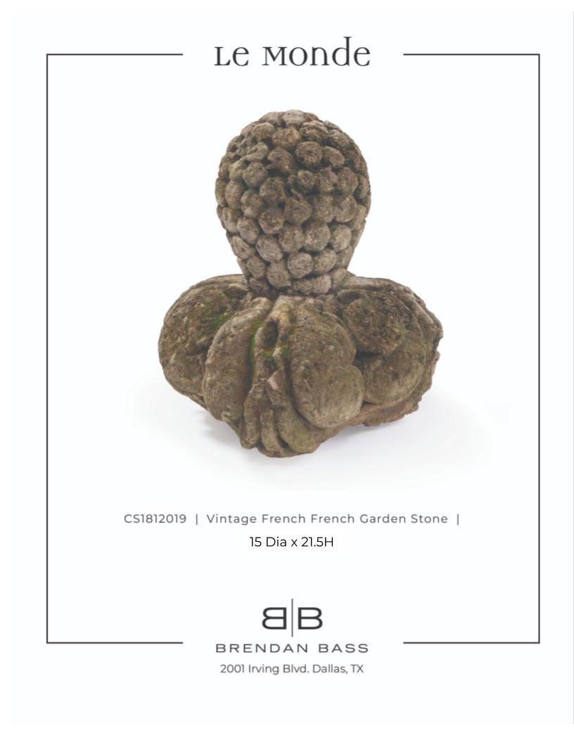 French Stone Garden Element