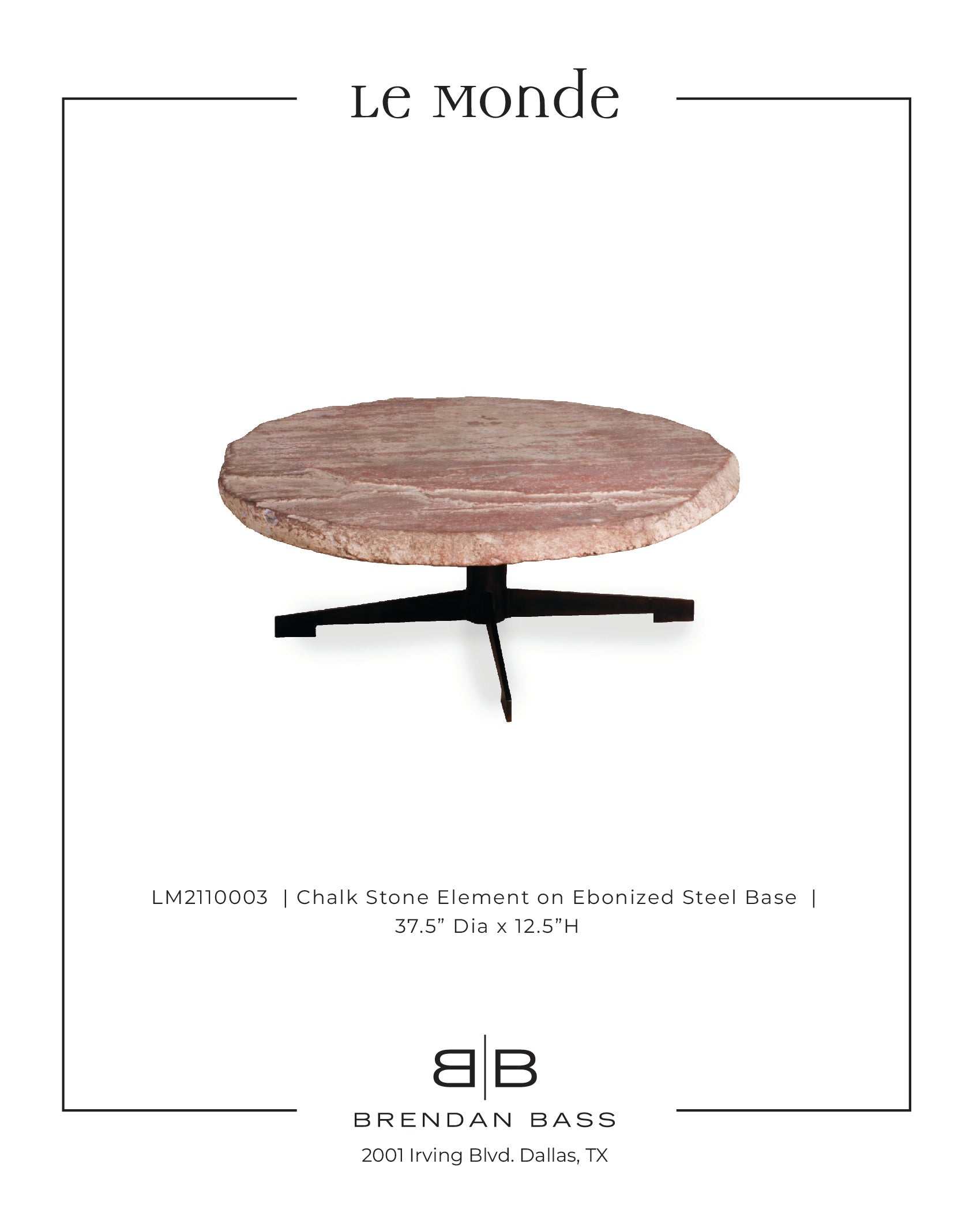 Chalkstone Top on Steel Base