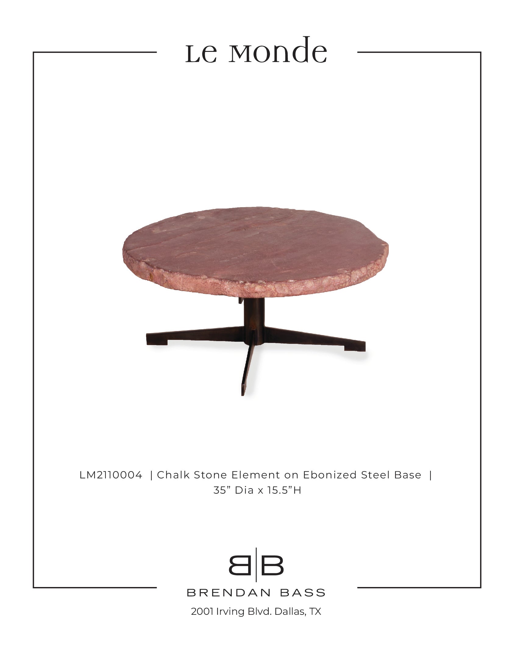 Chalkstone Top on Steel Base