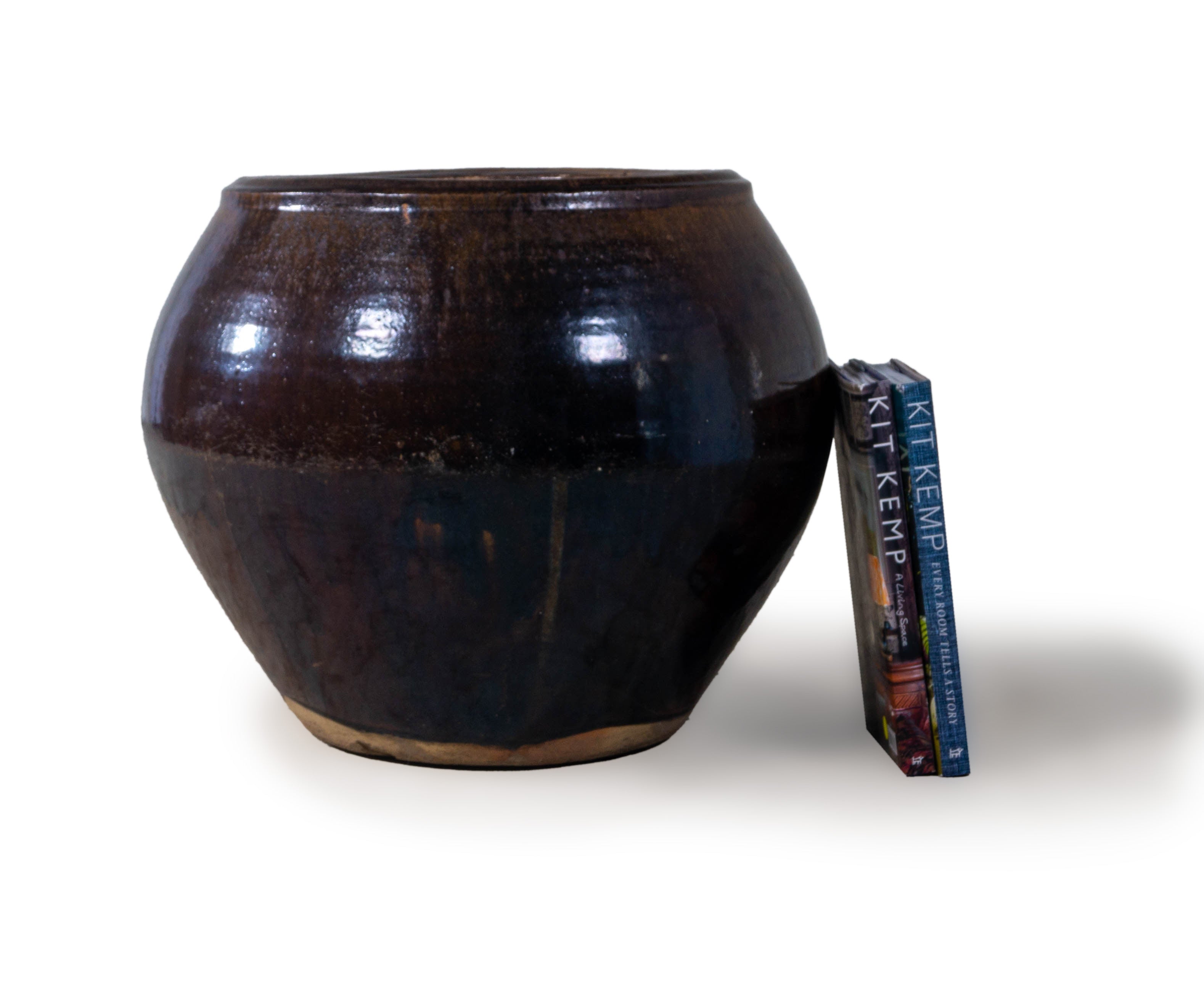 Brown Glazed Storage Jar